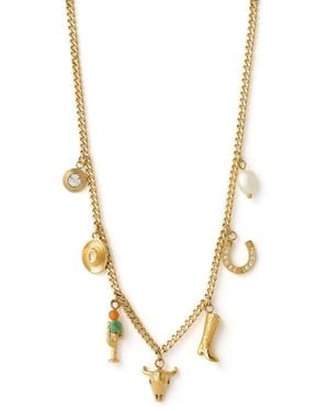 ARMS OF EVE Rodeo Charm Necklace - Metallic