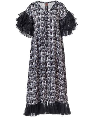 By Moumi Angelica Dress Doors Pearlised Satin - Black