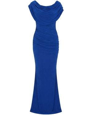 Atom Label Platinum Gown - Blue