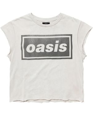 Other Oasis Raw Edge Vintage Band T-Shirt - White
