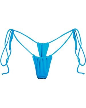 Minimale Animale Sanctuary Tassel Thong Bikini Bottom - Blue
