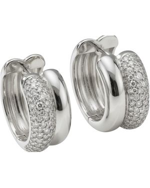 Native Gem Double Donut Huggies- Sterling - White