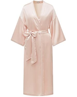NOT JUST PAJAMA Timeless Collection Silk Robe - Pink