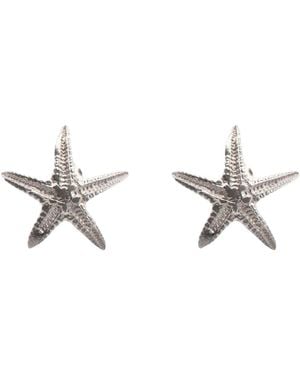 Dainty London Dainty Starfish Studs - Metallic