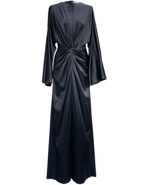 Imaatu Kimono Maxi Silk Dress - Blue