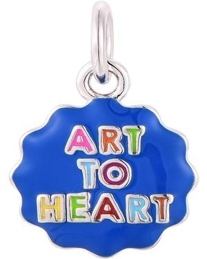 Pinnole Art To Heart Charm - Blue
