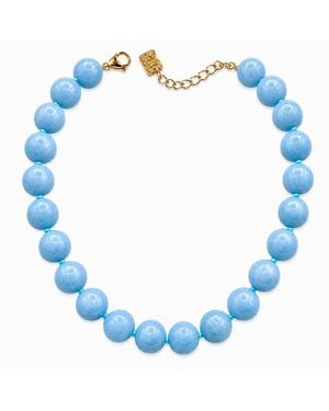 Michael Nash Jewelry Abigail Agate Necklace - Blue