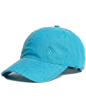 Maison Tangerine Linen Baseball Hat Aqua - Blue