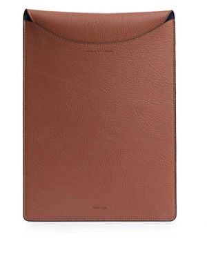 Mianqa Vegan Apple Leather Laptop Sleeve Tan - Brown