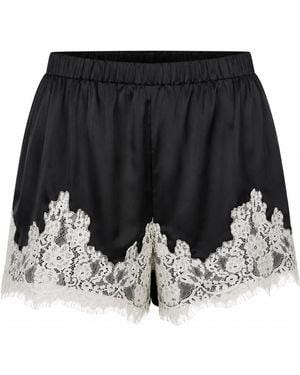 Ats the Label Rosalie Lace Satin Shorts - Black