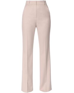 AGGI by HALEWSKI Neutrals Kyle Pearl Ivory High Waisted Trousers - Pink