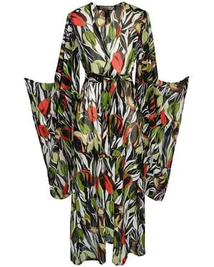 Jennafer Grace Exotica Safari Kimono - Metallic