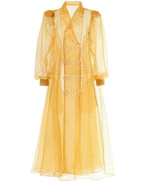 By Moumi Atlantean Coat Mustard Organdie - Yellow