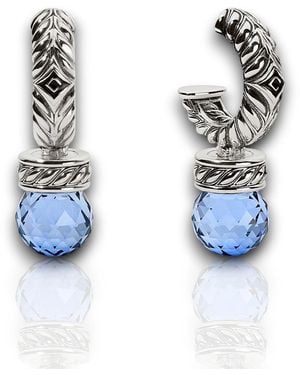 Daneila Léon Sterling Sapphire Earrings - Blue