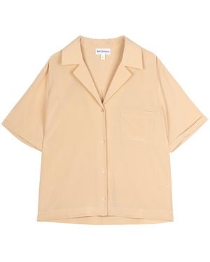 Bel Cashmere Neutrals Noa Silk Shirt - Natural