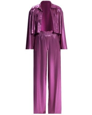 Nur Karaata Gigi Pant & Shirt Set - Purple