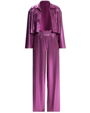 Nur Karaata Gigi Pant & Shirt Set - Purple