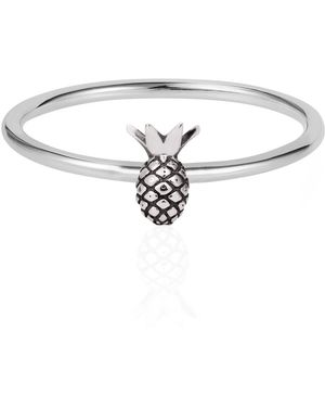 Lee Renee Tiny Pineapple Ring - Metallic