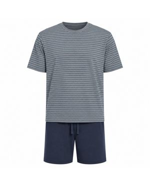 Zd - Zero Defects Short Modal Pyjamas Kouros - Blue
