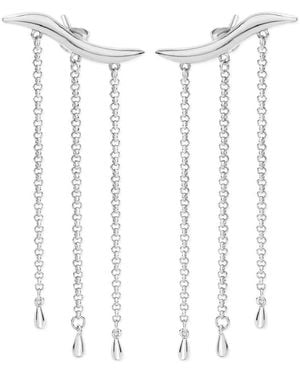 Lucy Quartermaine Waterfall Earrings - White