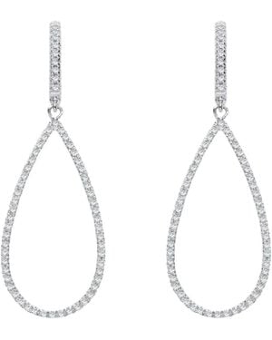 Augustine Jewels Diamond Drop Earrings - Metallic