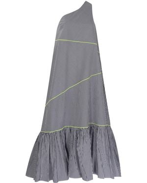 Mirimalist Janset Striped Maxi Dress - White