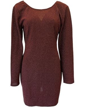 Any Old Iron Oxblood Cure Shimmer Dress - Purple