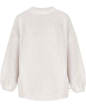 SALANIDA Melody Soft Mohair Sweater - White