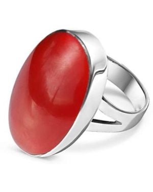 FV Jewellery La Stèle Carnelian & Ring - Red