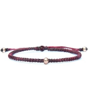 Harbour Uk Harmony Rose Vermeil Rope Bracelet - Purple