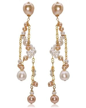 Marquise Swim Earrings - Metallic