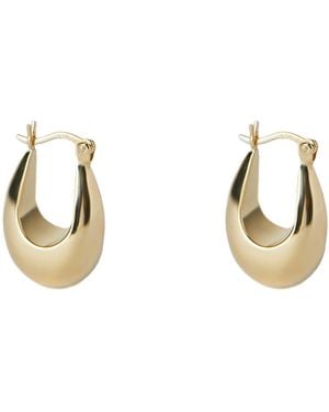 Argento Vivo The Tapered Oval Hoop - Metallic