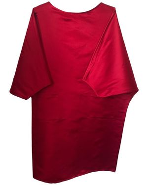 Monica Mahoney Satin Party Dress - Red