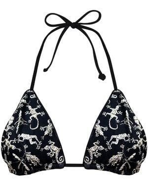 GeeGee Collection Superstitious Creatures Bikini Top - Black