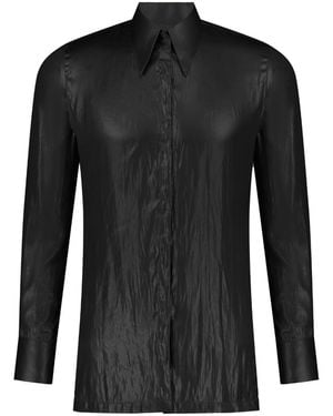 Úchè Satin Shirt - Black