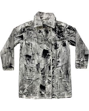 Zasta Studio Color Palette Raw Denim Oversized Jacket D Three - Gray