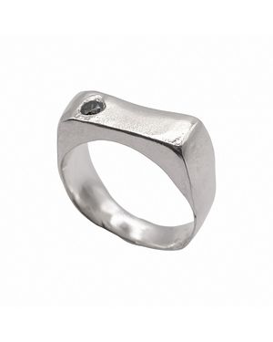 Moca Jewellery Grace Bow Ring - Metallic