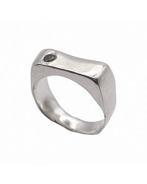 Moca Jewellery Grace Bow Ring - Metallic