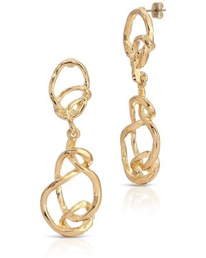 Atma Prema Serpentine Statement Earrings - Metallic