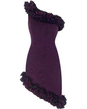 Nur Karaata Florentina Sparkle Dress - Purple
