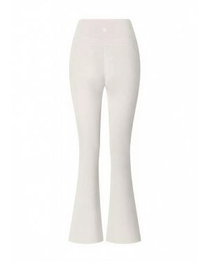 GOD SAVES QUEENS Second Skin Studio High-Waisted Bootcut Legging Ivory - White