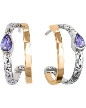 Charlotte's Web Jewellery Aura Magic Hoop Earrings - Metallic