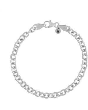 Nellou Jewellery Chunky Belcher Bracelet Sterling - Metallic