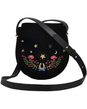 Fable England Kate Celestial Saddle Bag - Black