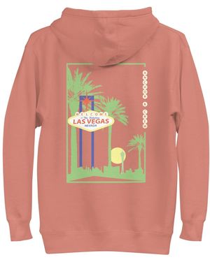 Anchor and Crew Cocktail Las Vegas Landmark Cotton Blend Hoodie - Pink