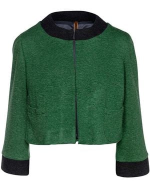 Conquista Long Sleeve Bolero - Green