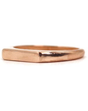 VicStoneNYC Fine Jewelry Harmony Bar Signet Ring - Natural