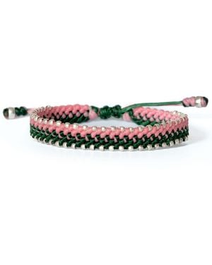Harbour UK Bracelets Rope & Bracelet – British Connection & Statement Bracelet - Green
