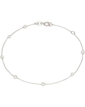 LÁTELITA London Neutrals Solid 14K Natural Spaced Pearl Bracelet - Metallic