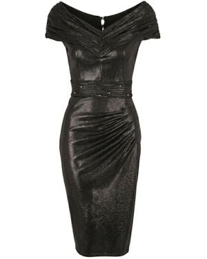 Luna Fashion House Off-Shoulder Cocktail Dress, Iris - Black